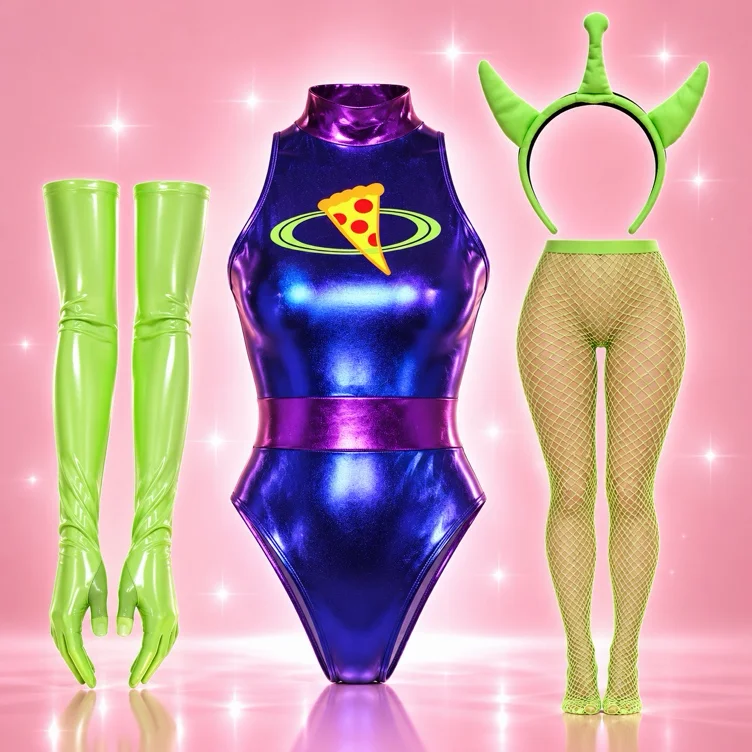 Probe My Planet Costume - BLUE / MEDIUM/LARGE