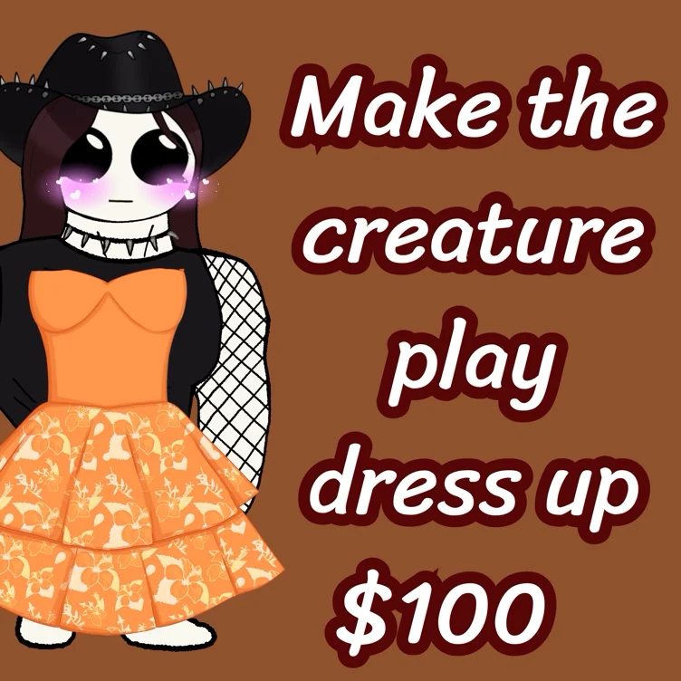 Clothe The Creature (go clothes shopping button!) 