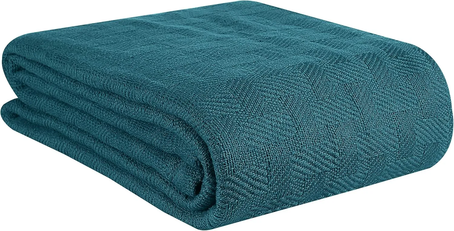 100% Cotton Bed Blanket, twin sized