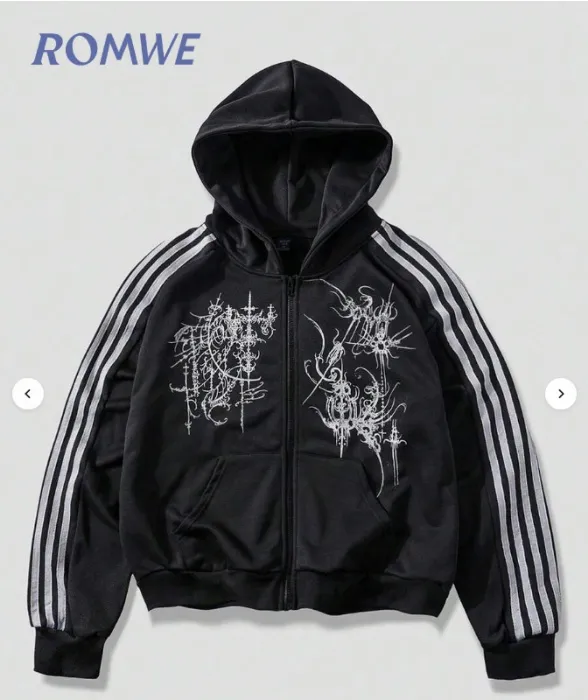 Goth adidas jacket