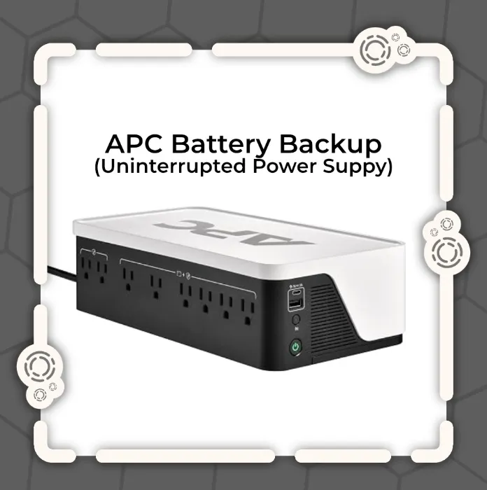 APC 1050VA/600W UPS Battery Backup for Computer, Office, Wi-Fi, BE1050G3 | APC Back-UPS UPS for home office, routers, PCs, security gear. Outlets: 6 battery backup, 2 surge. USB-C/A charging - 1050 VA - USB-C Charging