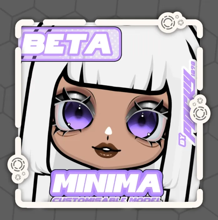 Bratz/Polly Pocket Style vtuber customizable model