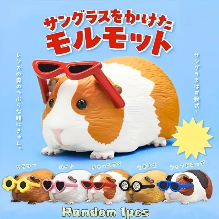 sunglasses wearing Guinea pigs blindbox