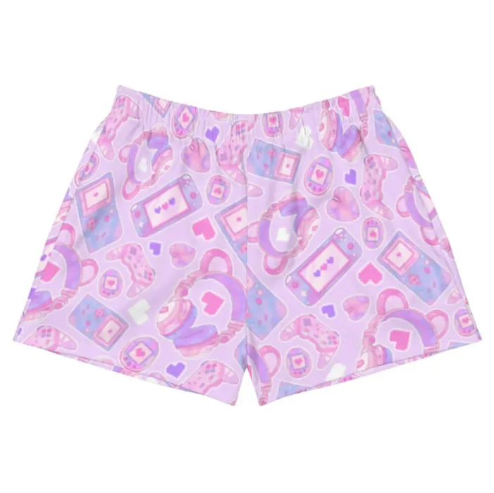 Gamer Girl Athletic Short Shorts | Pink / S