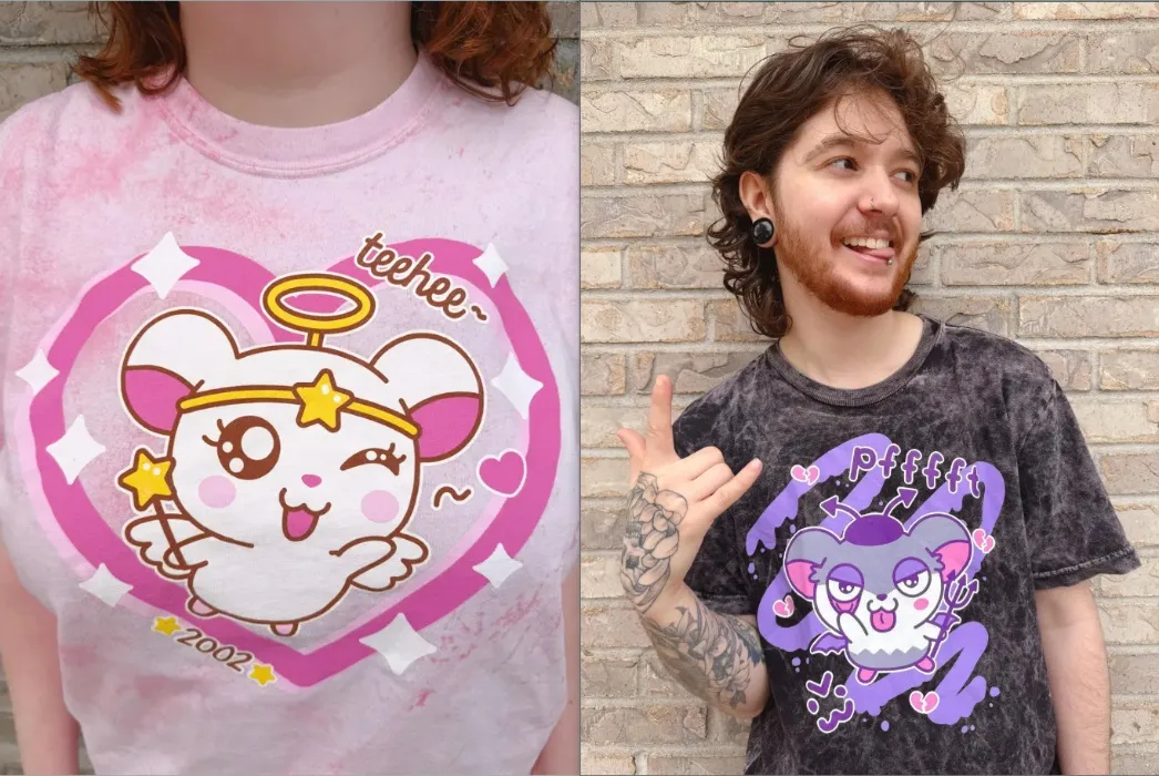 Dressy Dear Hamtaro Spat & Harmony T-Shirts