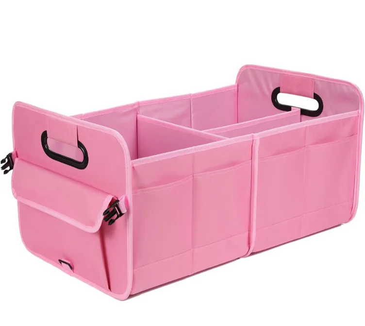 Pink car trunk organizer 
