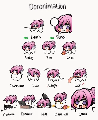 DORONIMATION EMOTES (14)