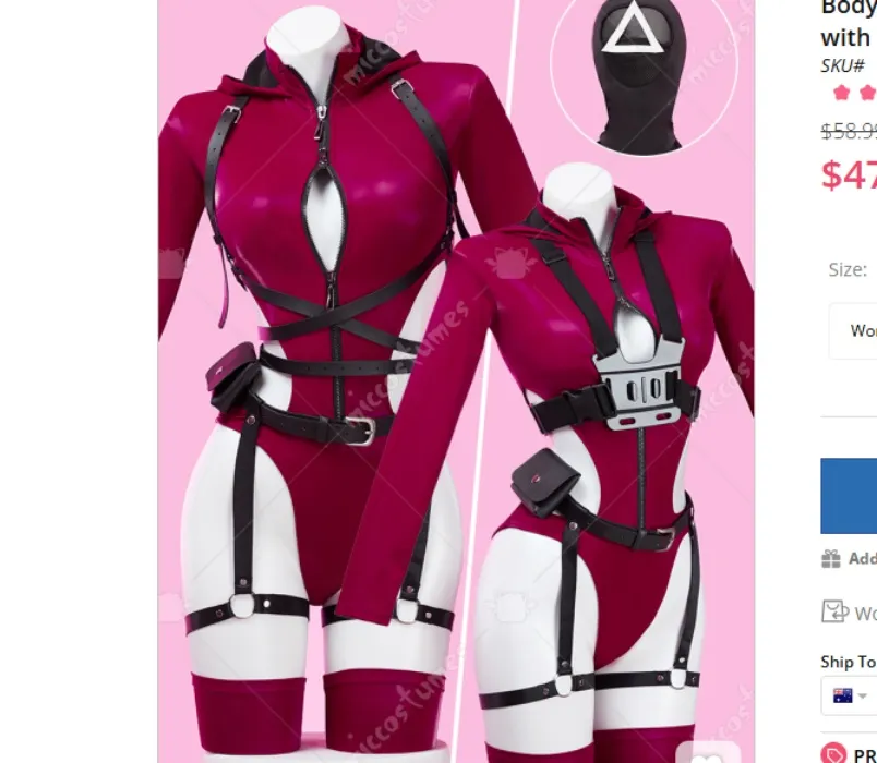 sezy squid game cosplay