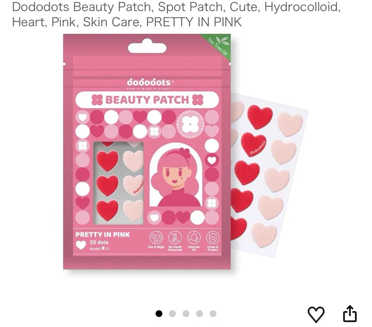 Heart pimple patches 