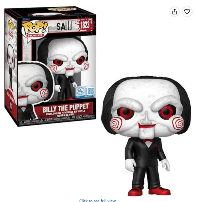 POP Saw Billy The Puppet Funko Original 1823 (with Plastic Protection) : Amazon.ie