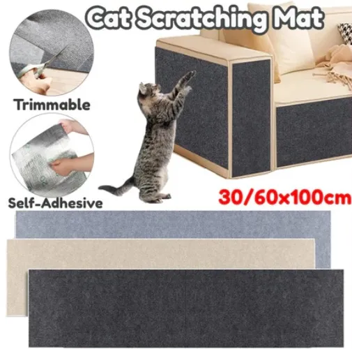 Self-Adhesive Cat Scratching Mat Large Trimmable (60 x 100cm)