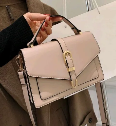 Bolso satchel minimalista y casual de negocios, ligero, con solapa