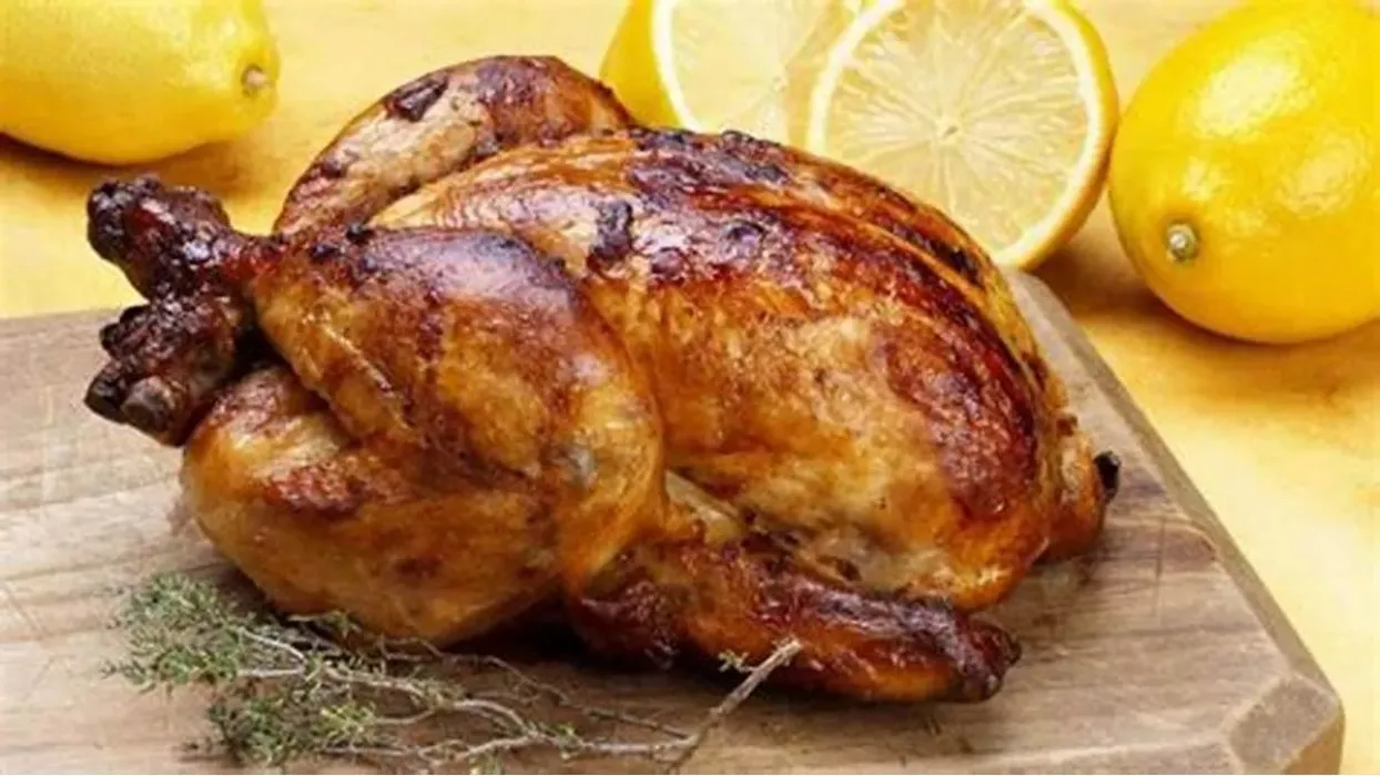 Pollo para comer con familia