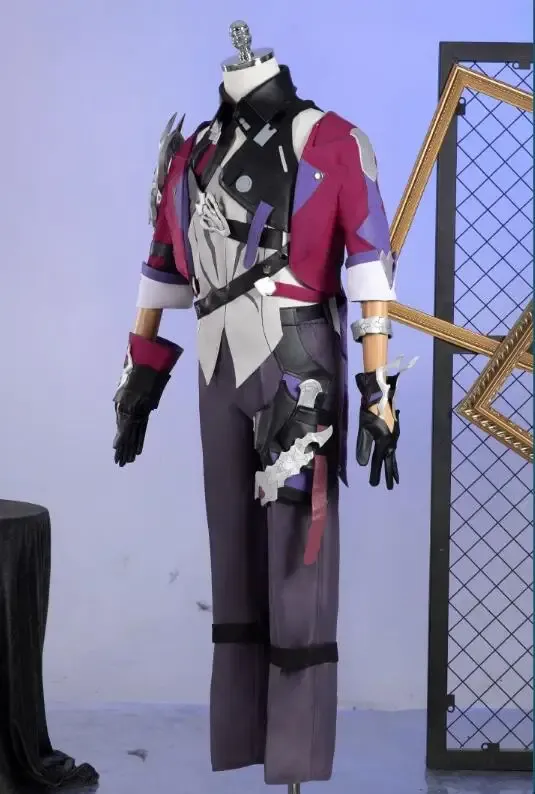RealCos Game Honkai:Star Rail Sampo Koski Cosplay Costume Handsome Sexy Halloween Sampo Outfits Men Full Set Wig Shoes
