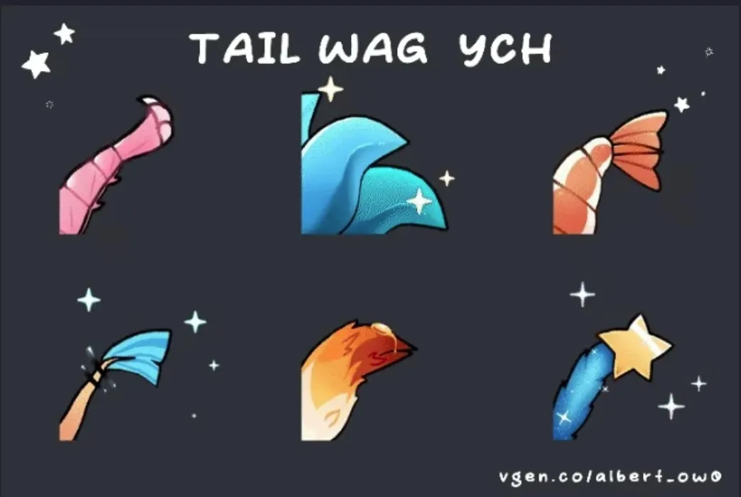 Tail Wag YCH by Albert_OwO on vgen