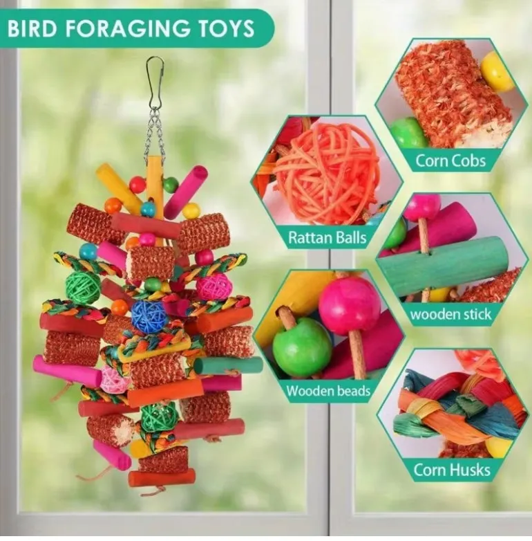 Parrot toy for Yuzu & Plum!