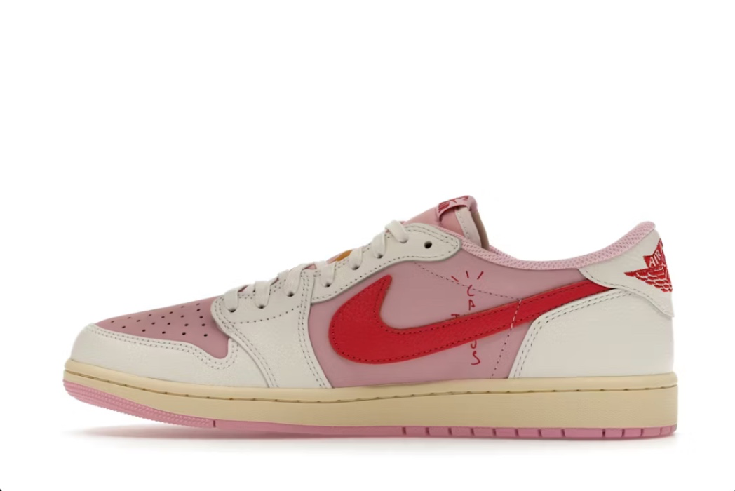 Jordan 1 Retro Low OG SP Travis Scott Sail Tropical Pink