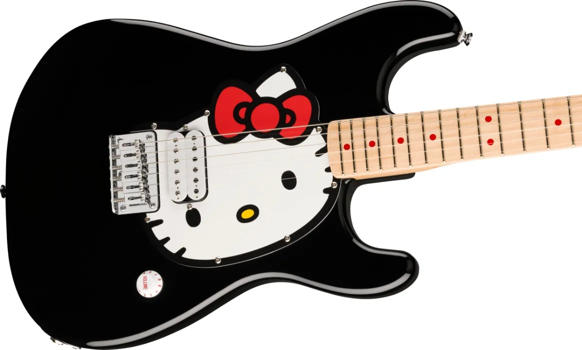 New Guitar - Fender® x Hello Kitty® Black Stratocaster® 