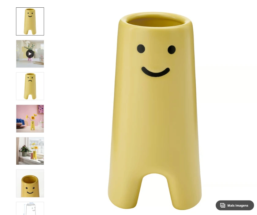 FRÖVÄXT Jarra - amarelo 14 cm