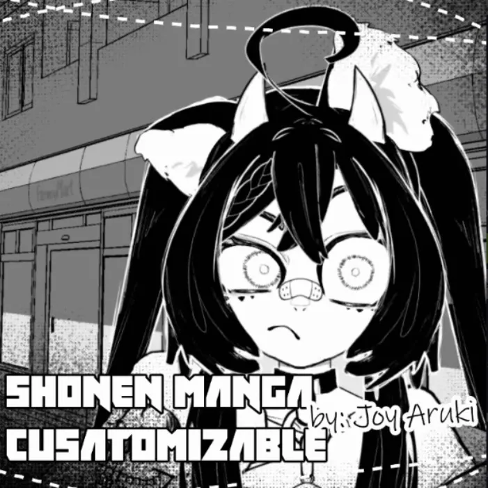Shonen manga customizable model