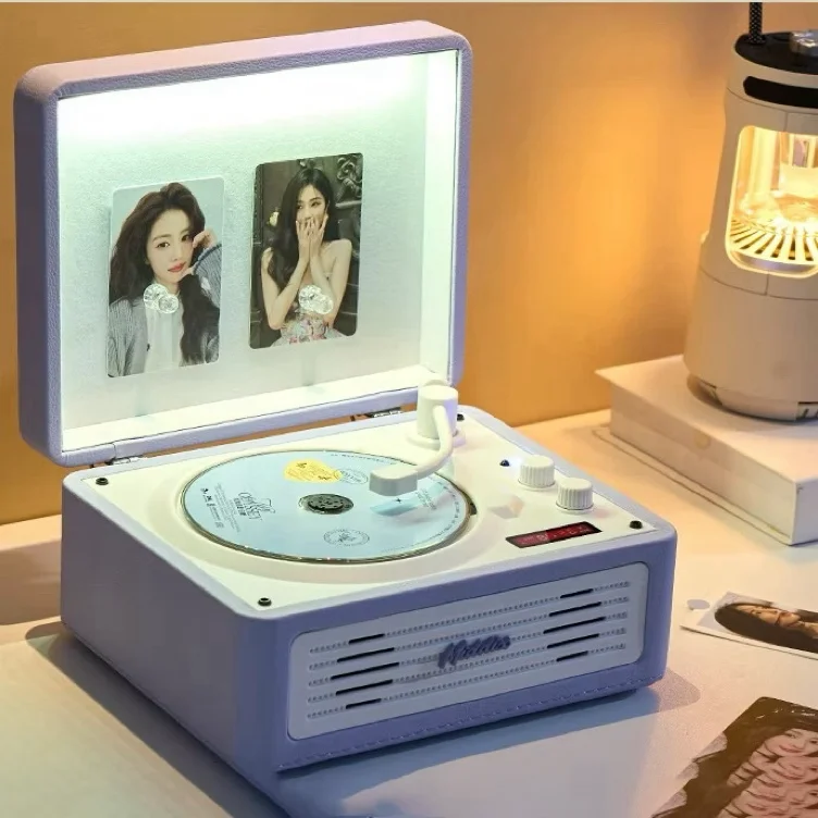 Middix CD/DVD Player with Speaker for Kpop Retro Bluetooth Portable Music Player