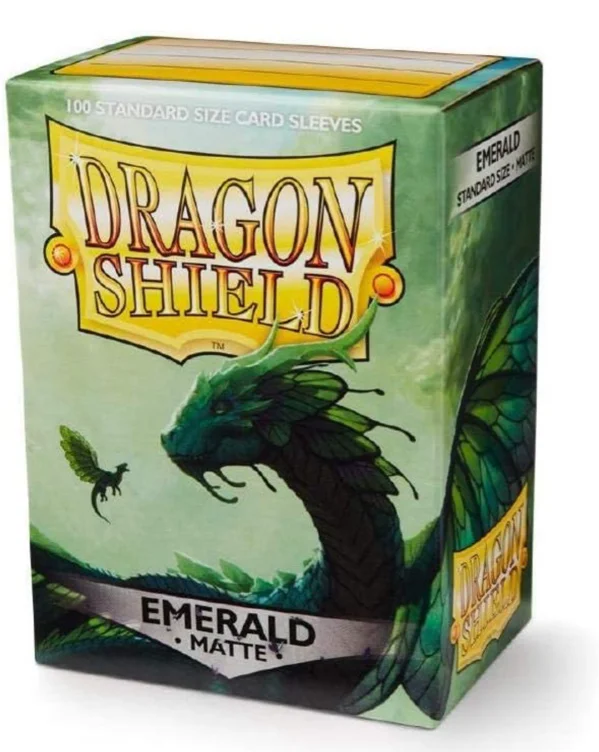 Dragon Shield Matte Sleeves - Emerald (100-Pack)