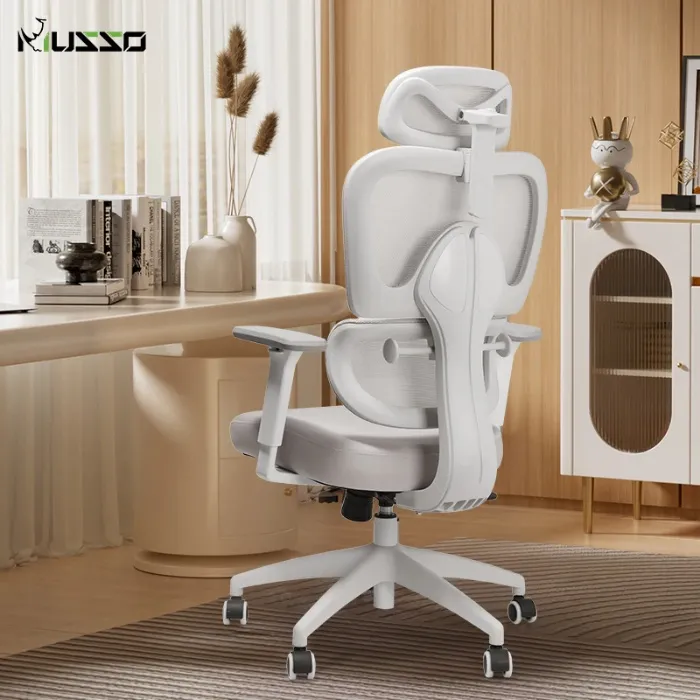 MUSSO E600 SE Ergonomic Chair 3D Handrail and Adjustable Headrest Gaming Chair with Adjustable Lumbar Support Ergonomic Office