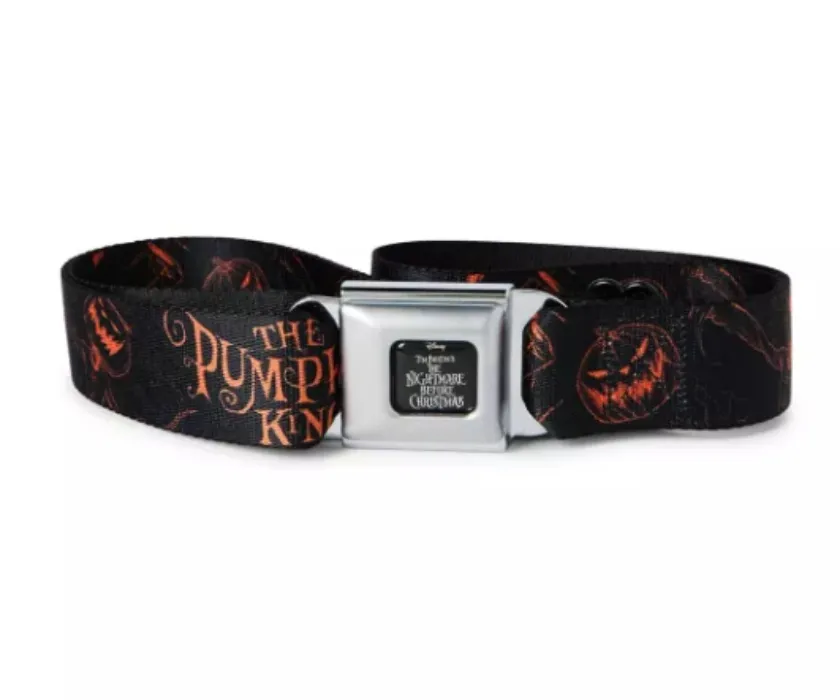Buckle-Down Pumpkin King Seatbelt Belt - The Nightmare Before Christmas - Spencer's