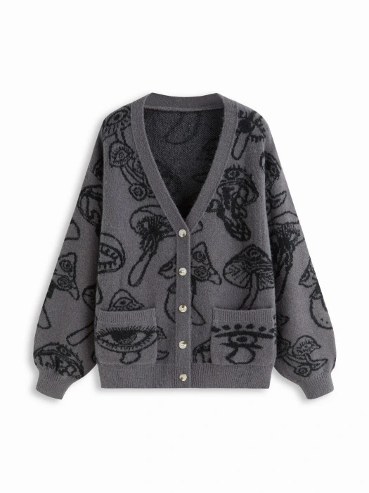 🔥Mushroom Graphic Cardigan🔥