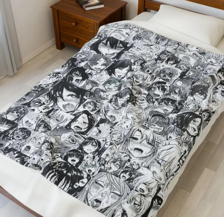Lewd Anime Girl Blanket