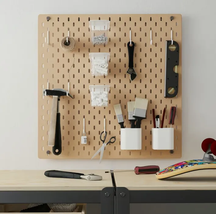 SKÅDIS Pegboard + some clips and things
