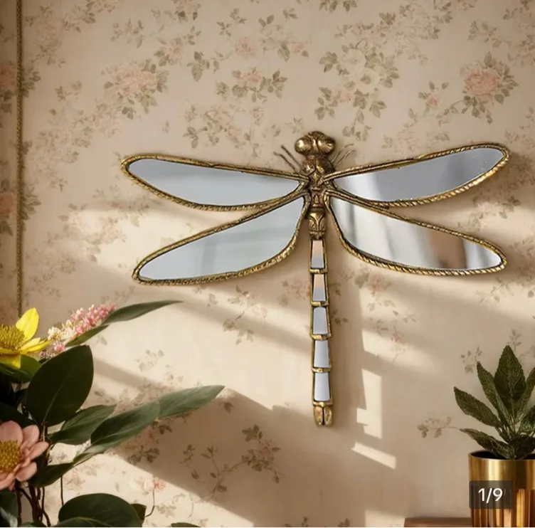 Vintage Resin Dragonfly Wall Hanging Decor, Creative Butterfly - TikTok Shop