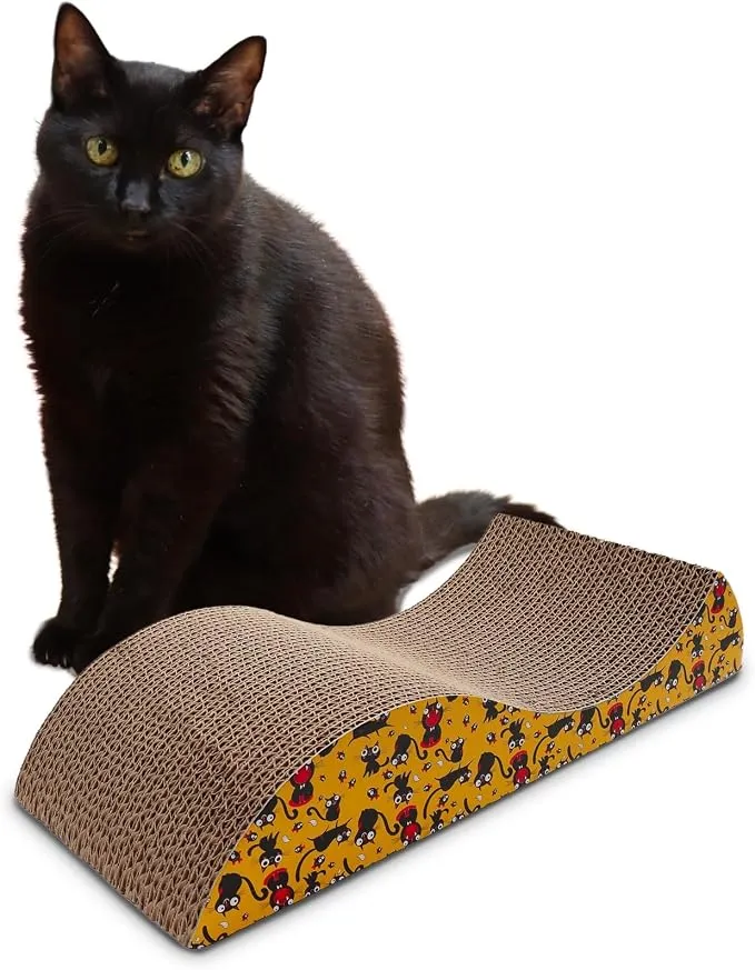 Cardboard scratchy board for the kitties