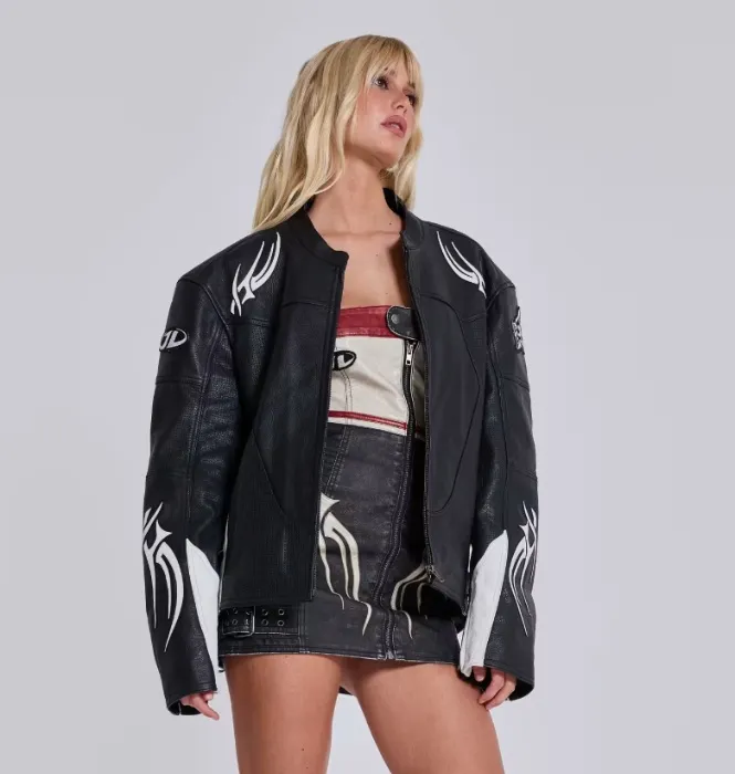 Crash Leather Biker Jacket