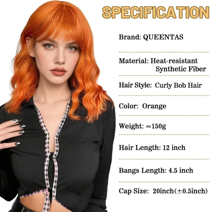 XILIYAI Bob Wigs for Women Short Curly Wavy Wig with Bangs 12 Inches Heat Resistant Synthetic Hair Wig for Halloween Costumes Cosplay Daily Use(Pink) : Amazon.com.au: Beauty