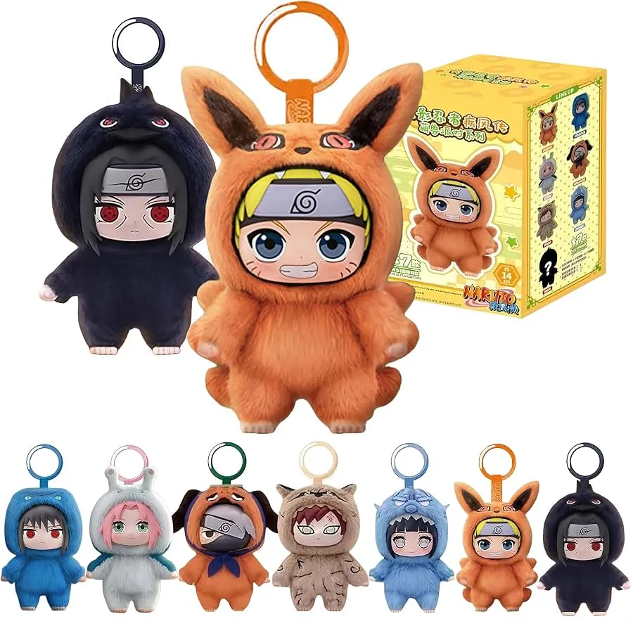 Amazon.com: MINISO Naruto Shippuden Cute Beast Party Series Blind Box - Naruto/Kakashi/Uchiha Character Design - Desktop Ornament/Gift - 1 Random Piece : Toys & Games