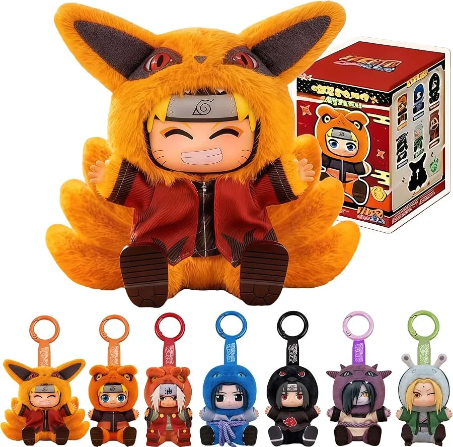 Amazon.com: Naruto Shippuden × Cute Beasts Sitting Party Series Figure Blind Box, Collectible Ornament, Cartoon Theme, Multicolor （Random 1pc : Toys & Games