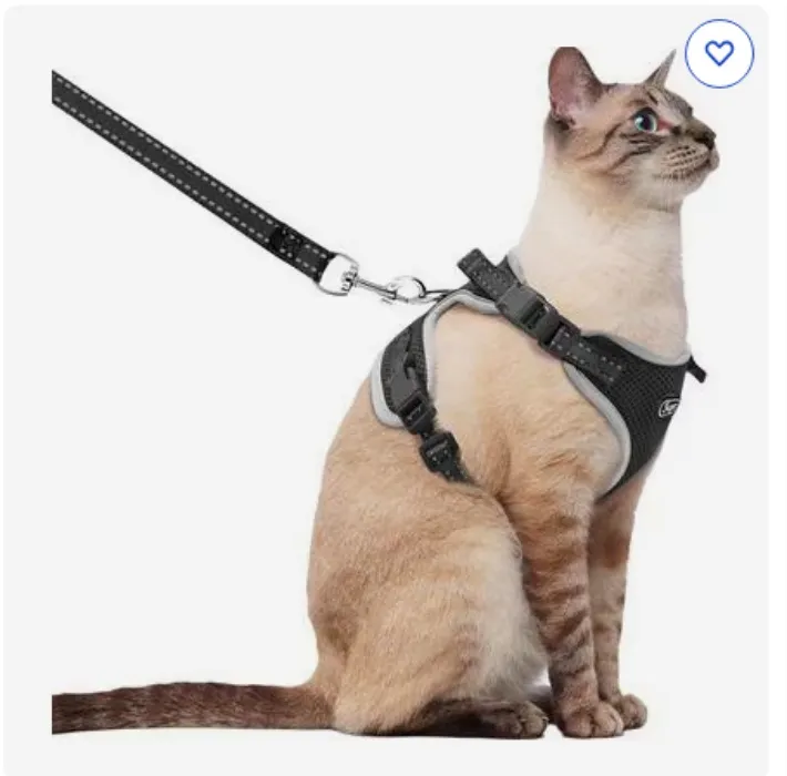 Supet Cat Harness & Leash, Pink, Medium: 10.5 to 19.5-in chest