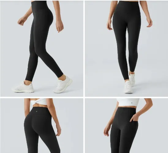 YOGA High Waisted - Pocket - Leggings - Black