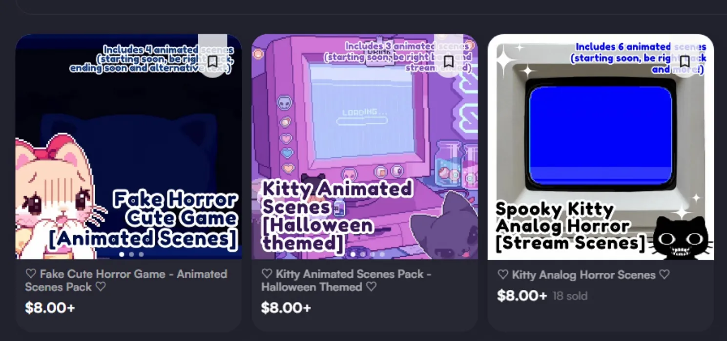 Skii Ryu's Halloween Scenes Pack on Vgen!