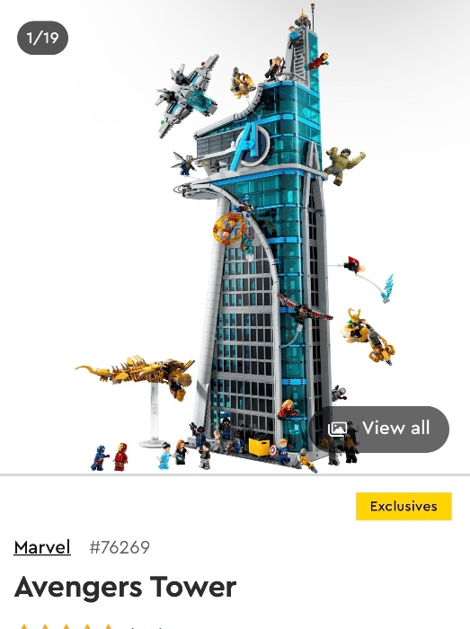 Help fund Avengers Tower from Lego