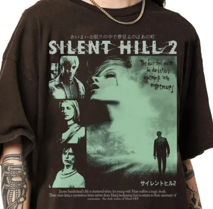 Vintage 90s Style Silent Hill II T-Shirt, James Sunderland T-shirt, Retro Silent Hill II Gifts For Man And Women