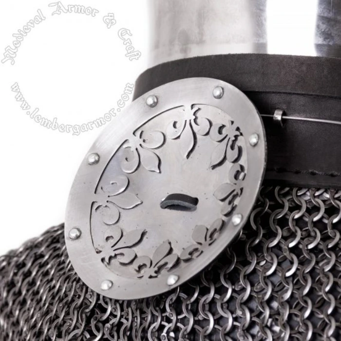 Fleur-de-Lis Steel Rondel. | https://lembergarmor.com/