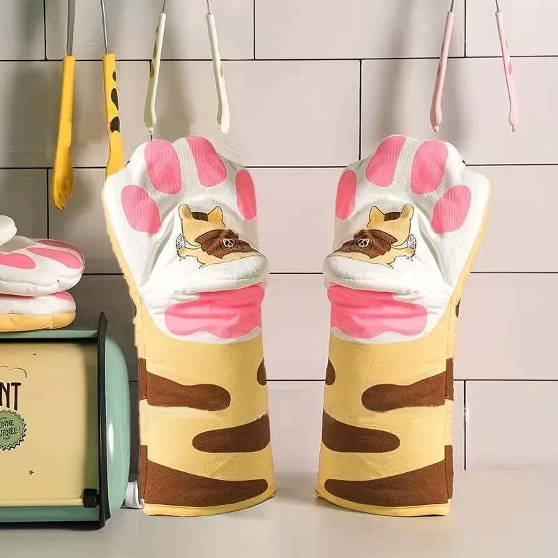 guantes cocina largos algodón forma pata gato resistentes - Temu Colombia