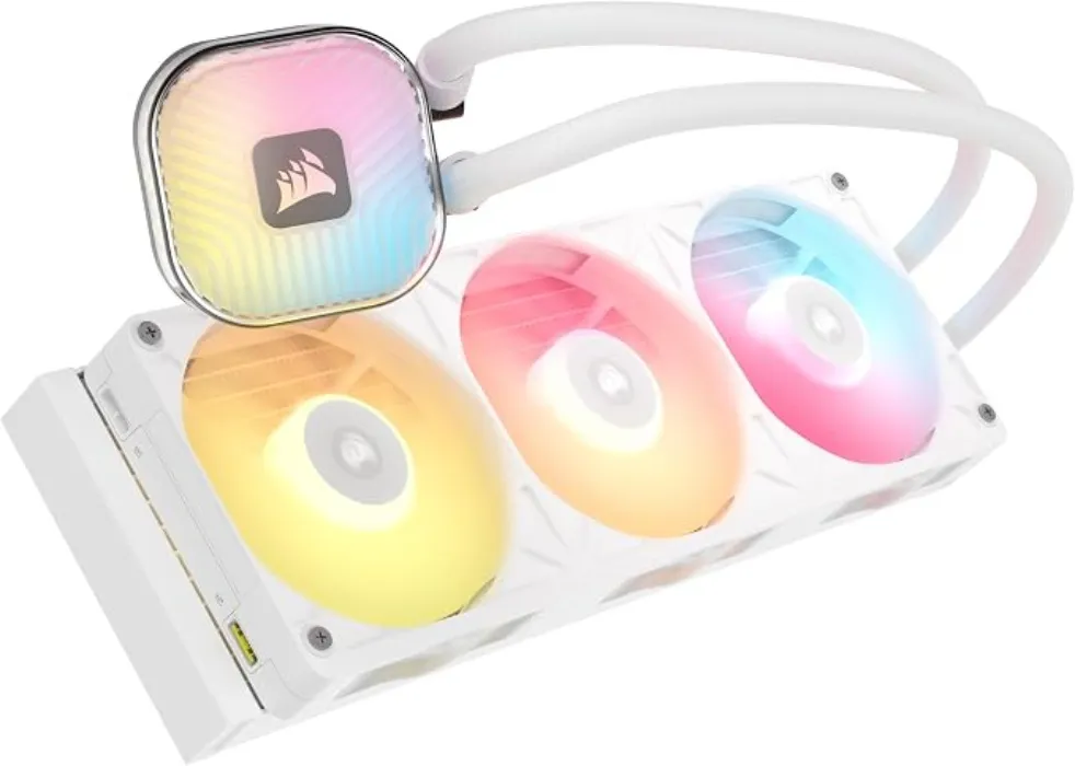 CORSAIR Enfriador líquido iCUE Link Titan II 360 RX RGB AIO - Blanco