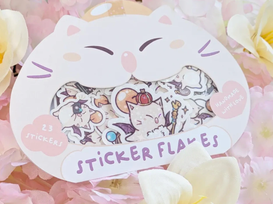 Moogle Sticker Flake Pack 02 - Final Fantasy 14 - 23 Different Stickers 