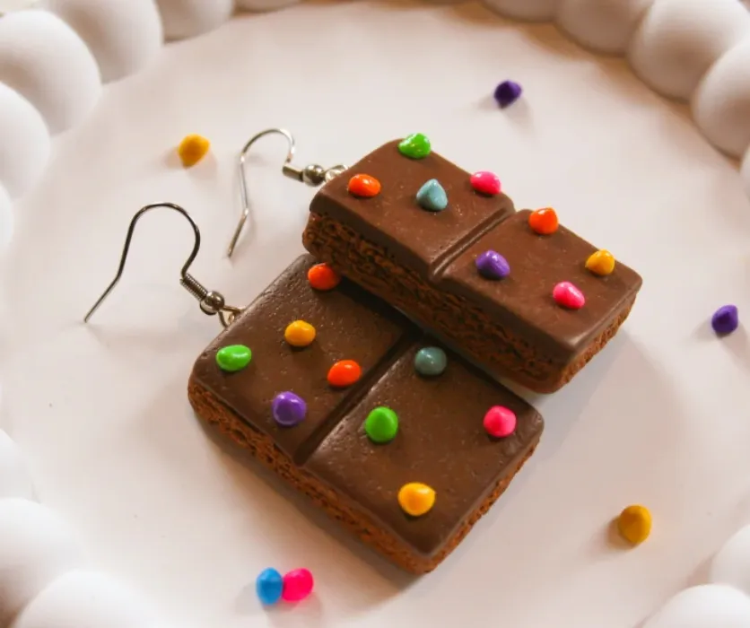 Cosmic brownie earrings