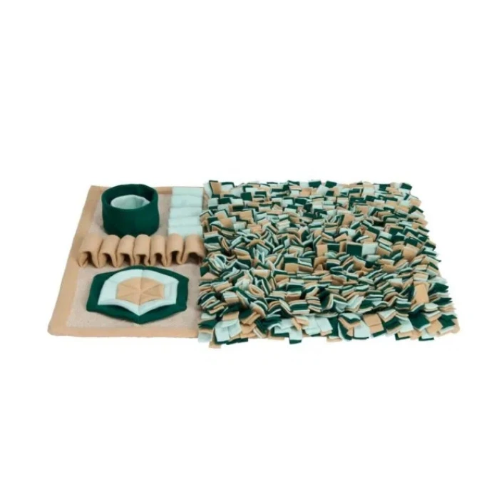 Little&Bigger Puppy Cat Activity Playmat Beige/Green