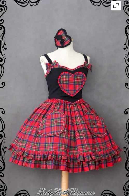 [THE LAST  RESERVATION] Twisted Tartan – skirt – Lady Sloth