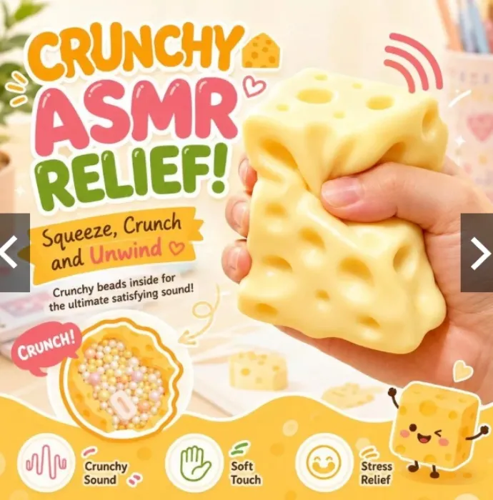 Giant Crunchy Cheese Squishy